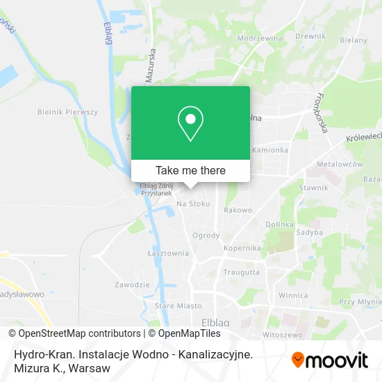 Карта Hydro-Kran. Instalacje Wodno - Kanalizacyjne. Mizura K.