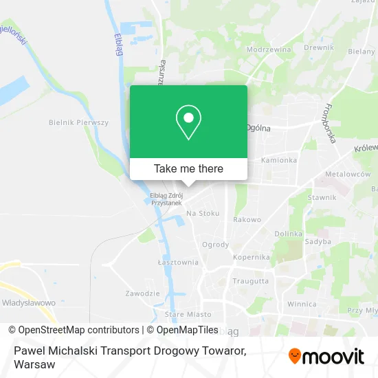 Pawel Michalski Transport Drogowy Towaror map