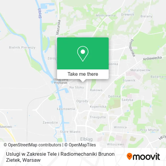 Карта Uslugi w Zakresie Tele i Radiomechaniki Brunon Zietek