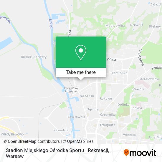 Stadion Miejskiego Ośrodka Sportu i Rekreacji map