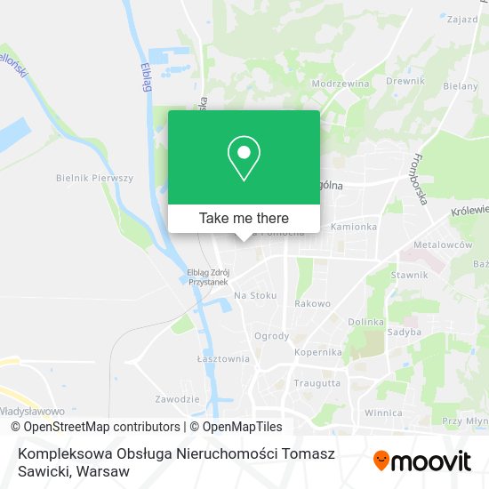 Kompleksowa Obsługa Nieruchomości Tomasz Sawicki map