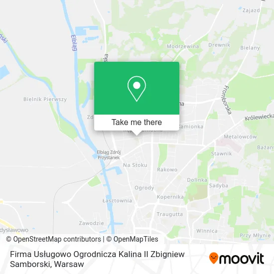 Firma Usługowo Ogrodnicza Kalina II Zbigniew Samborski map