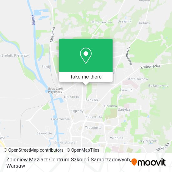 Zbigniew Maziarz Centrum Szkoleń Samorządowych map