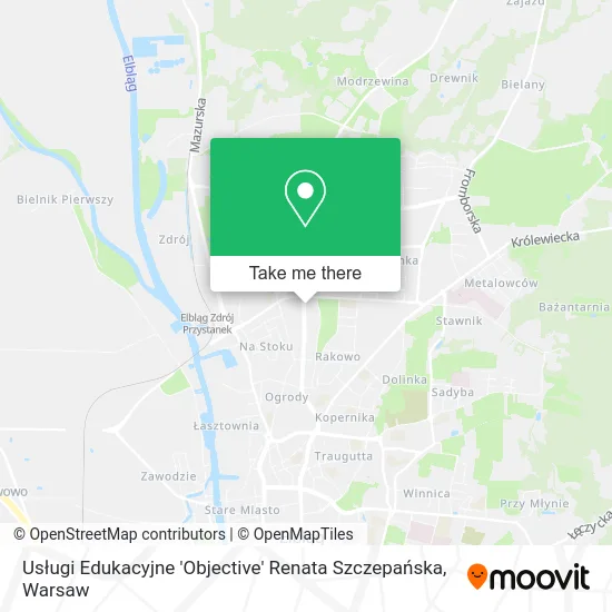 Usługi Edukacyjne 'Objective' Renata Szczepańska map