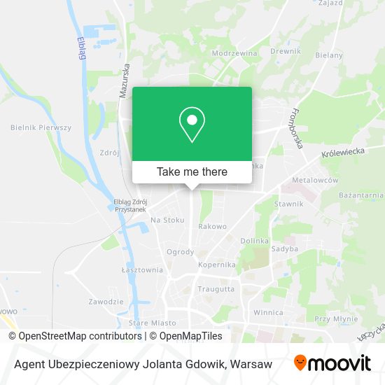 Agent Ubezpieczeniowy Jolanta Gdowik map