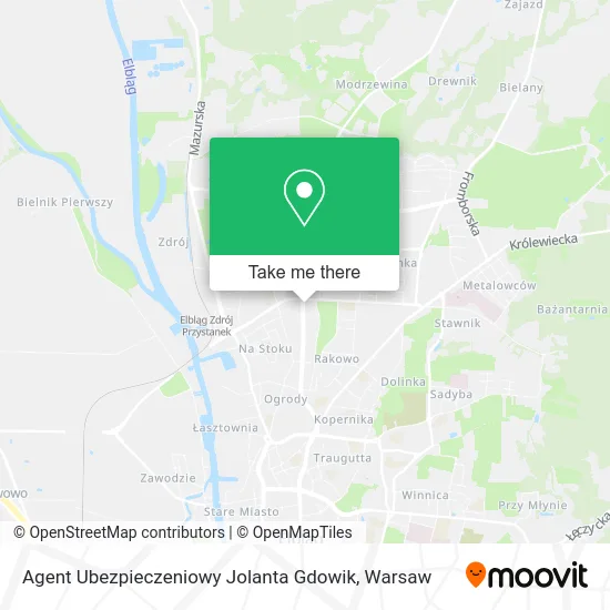 Agent Ubezpieczeniowy Jolanta Gdowik map