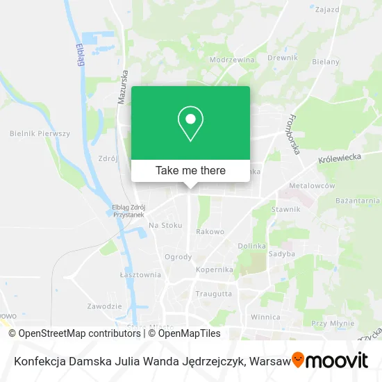 Konfekcja Damska Julia Wanda Jędrzejczyk map