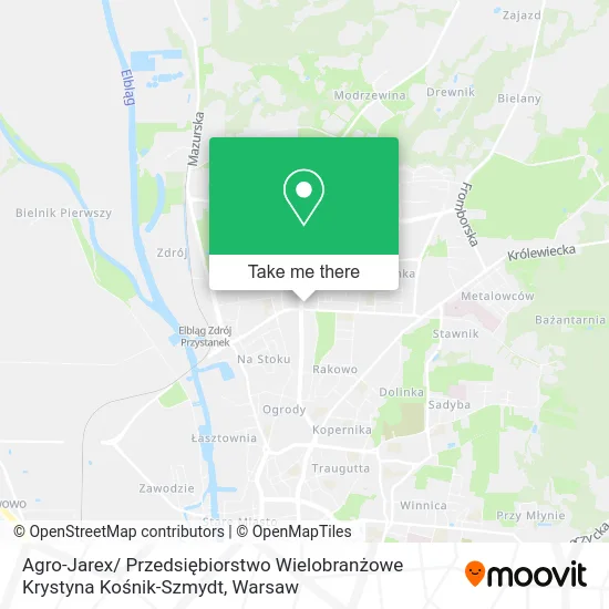 Карта Agro-Jarex/ Przedsiębiorstwo Wielobranżowe Krystyna Kośnik-Szmydt