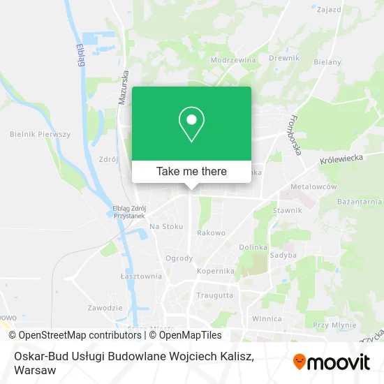 Карта Oskar-Bud Usługi Budowlane Wojciech Kalisz