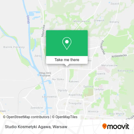 Карта Studio Kosmetyki Agawa