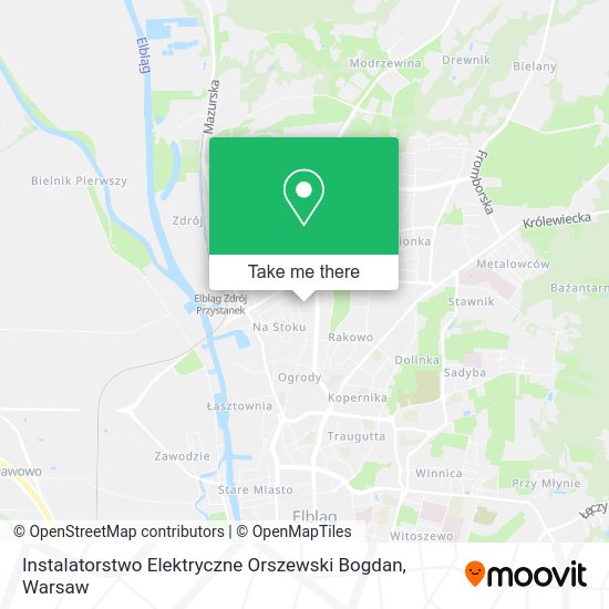 Instalatorstwo Elektryczne Orszewski Bogdan map