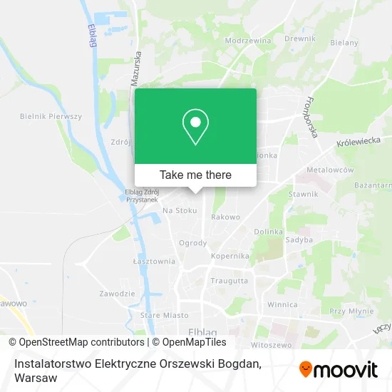 Карта Instalatorstwo Elektryczne Orszewski Bogdan