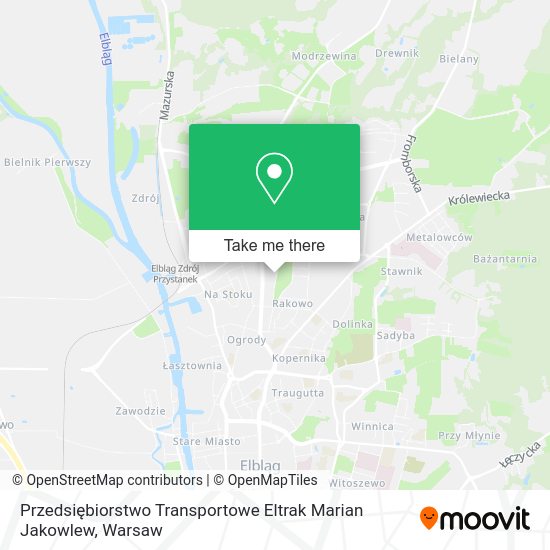 Przedsiębiorstwo Transportowe Eltrak Marian Jakowlew map