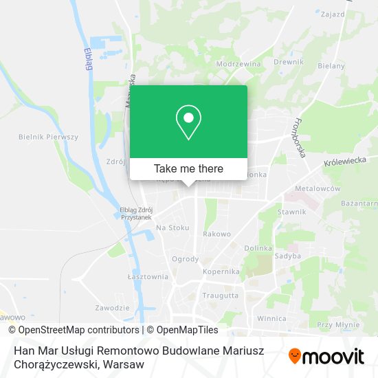 Han Mar Usługi Remontowo Budowlane Mariusz Chorążyczewski map