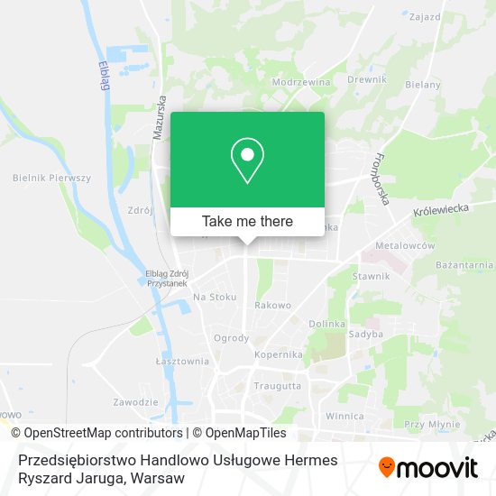 Przedsiębiorstwo Handlowo Usługowe Hermes Ryszard Jaruga map