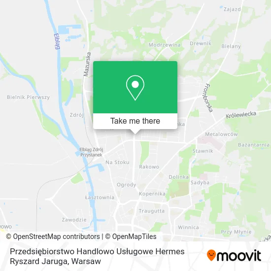 Карта Przedsiębiorstwo Handlowo Usługowe Hermes Ryszard Jaruga