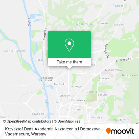 Krzysztof Dyas Akademia Kształcenia i Doradztwa Vademecum map