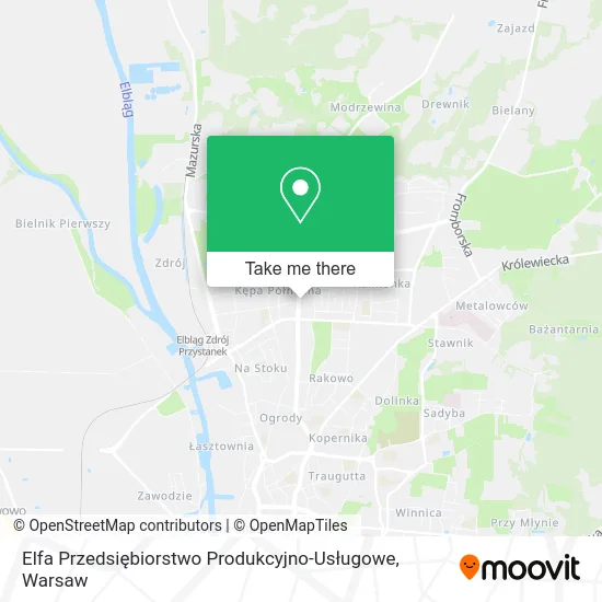 Elfa Przedsiębiorstwo Produkcyjno-Usługowe map