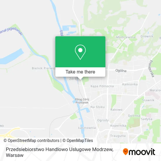Карта Przedsiebiorstwo Handlowo Uslugowe Modrzew