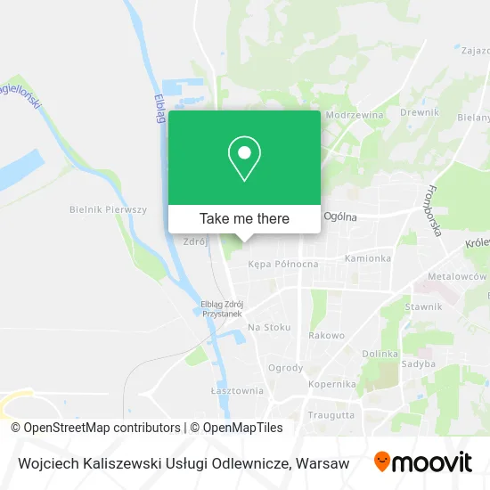 Карта Wojciech Kaliszewski Usługi Odlewnicze