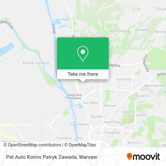 Pat Auto Komis Patryk Zawada map