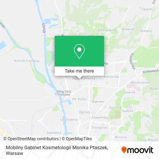 Mobilny Gabinet Kosmetologii Monika Ptaszek map