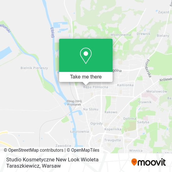 Studio Kosmetyczne New Look Wioleta Taraszkiewicz map