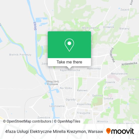 4faza Usługi Elektryczne Mirella Krezymon map