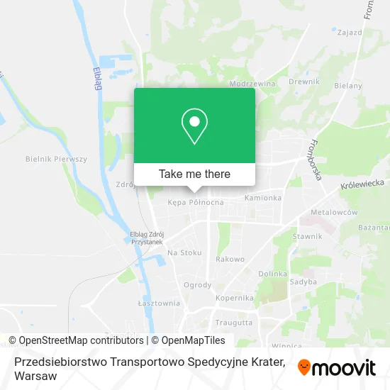Przedsiebiorstwo Transportowo Spedycyjne Krater map