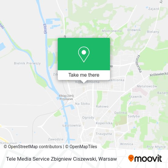 Tele Media Service Zbigniew Ciszewski map