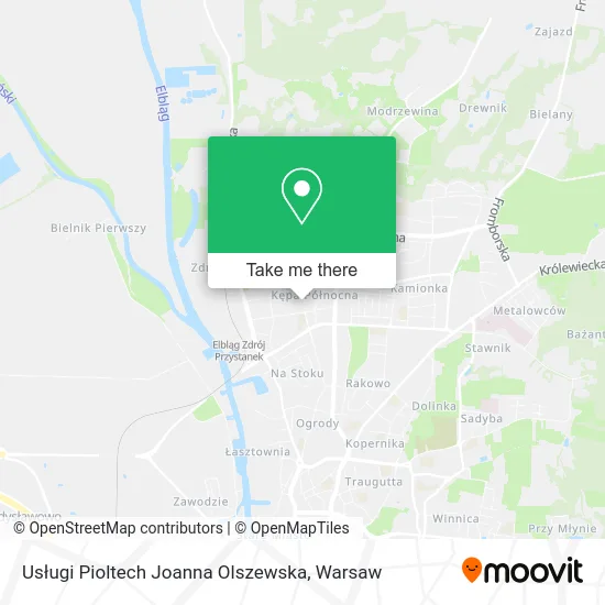 Usługi Pioltech Joanna Olszewska map
