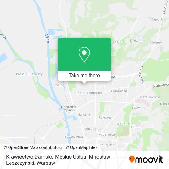 Krawiectwo Damsko Męskie Usługi Mirosław Leszczyński map