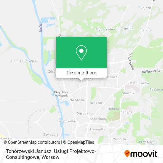 Карта Tchórzewski Janusz. Usługi Projektowo-Consultingowe