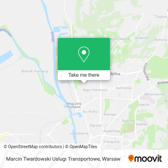 Карта Marcin Twardowski Uslugi Transportowe