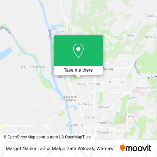 Margot Nauka Tańca Małgorzata Wilczak map