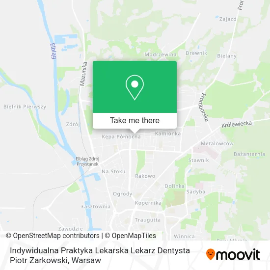 Indywidualna Praktyka Lekarska Lekarz Dentysta Piotr Zarkowski map