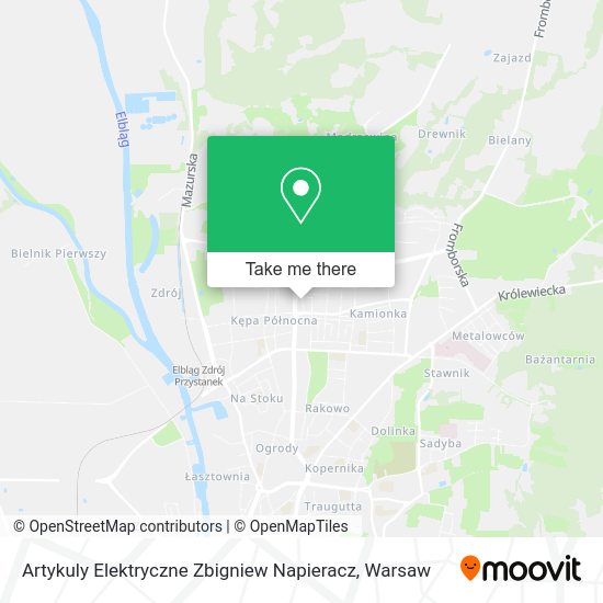 Artykuly Elektryczne Zbigniew Napieracz map