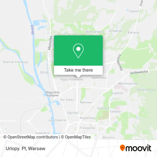 Urlopy. Pl map