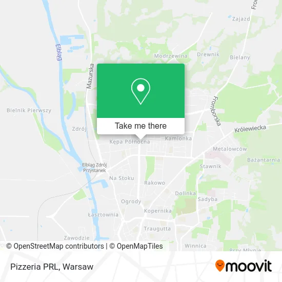 Pizzeria PRL map