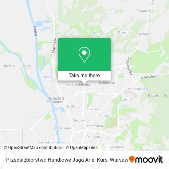 Przedsiębiorstwo Handlowe Jaga Ariel Kurs map