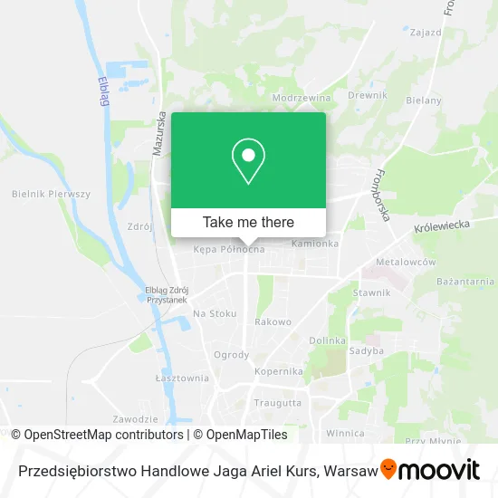 Przedsiębiorstwo Handlowe Jaga Ariel Kurs map