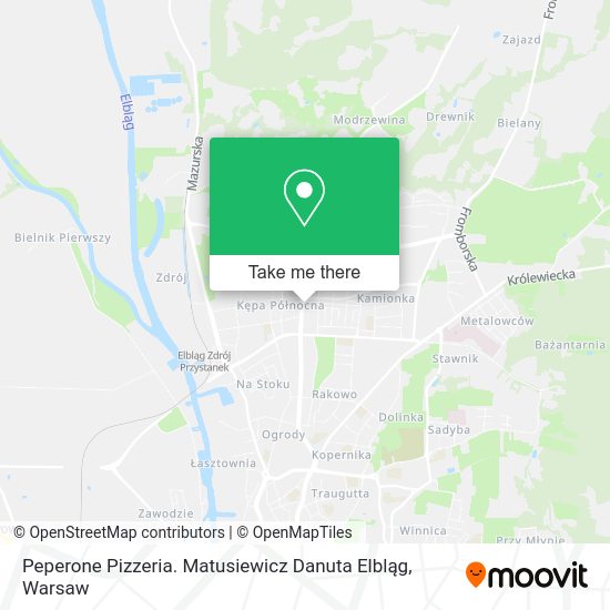 Peperone Pizzeria. Matusiewicz Danuta Elbląg map