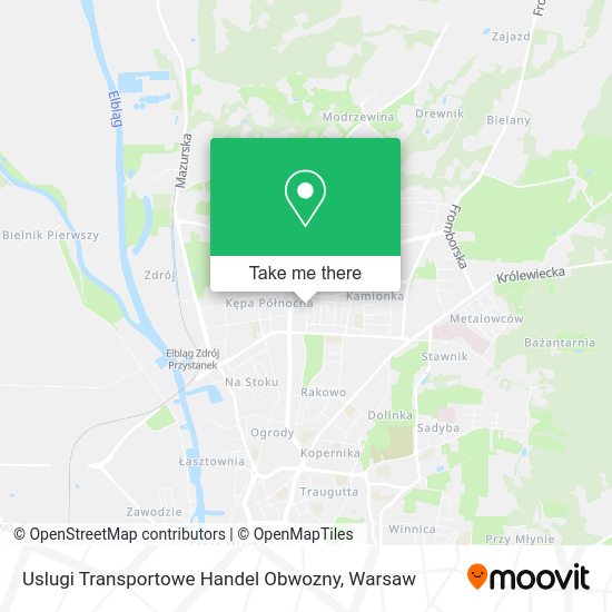 Uslugi Transportowe Handel Obwozny map