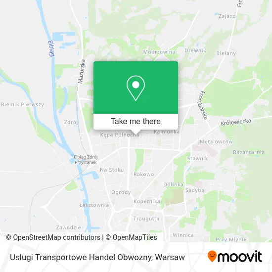 Uslugi Transportowe Handel Obwozny map