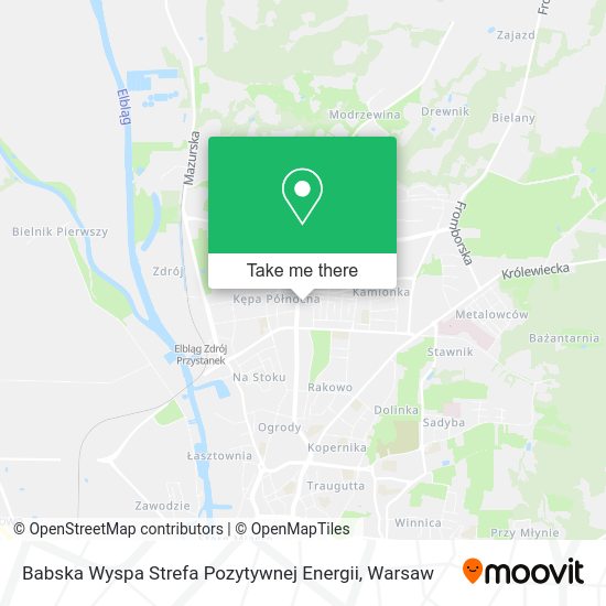 Карта Babska Wyspa Strefa Pozytywnej Energii