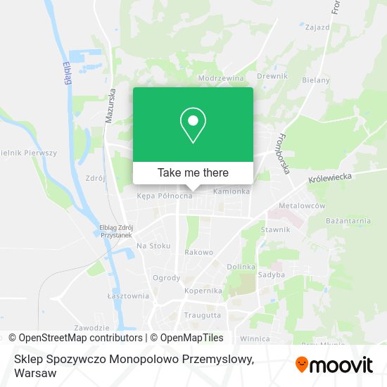 Sklep Spozywczo Monopolowo Przemyslowy map