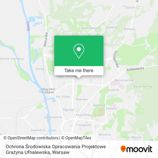 Ochrona Środowiska Opracowania Projektowe Grażyna Ufnalewska map