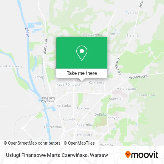 Usługi Finansowe Marta Czerwińska map