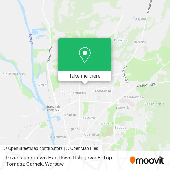 Przedsiebiorstwo Handlowo Usługowe El-Top Tomasz Garnek map