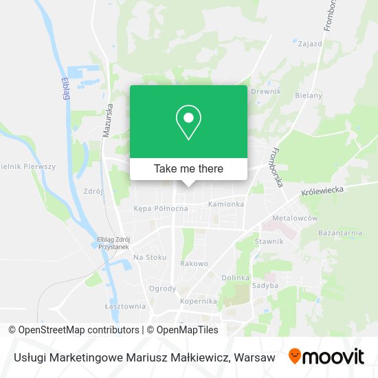 Usługi Marketingowe Mariusz Małkiewicz map